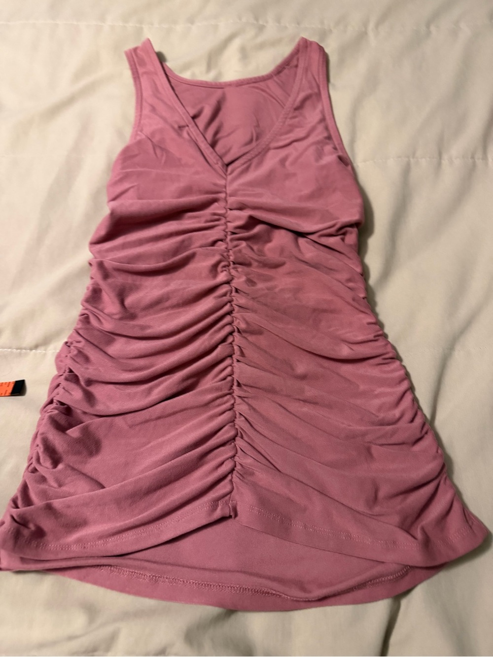 Derek Heart Mauve Ruched Tank Dress